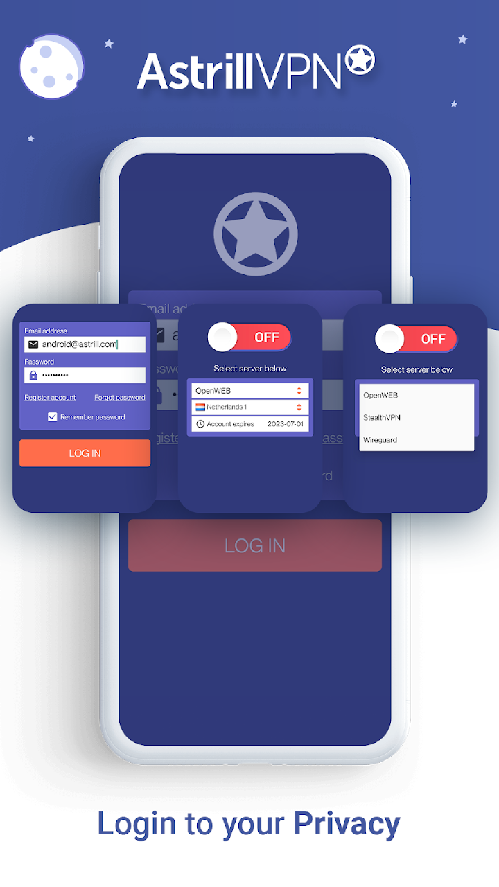Astrill VPN screenshot 1 on Windows 10 Astrill VPN screenshot 1 on Windows 10