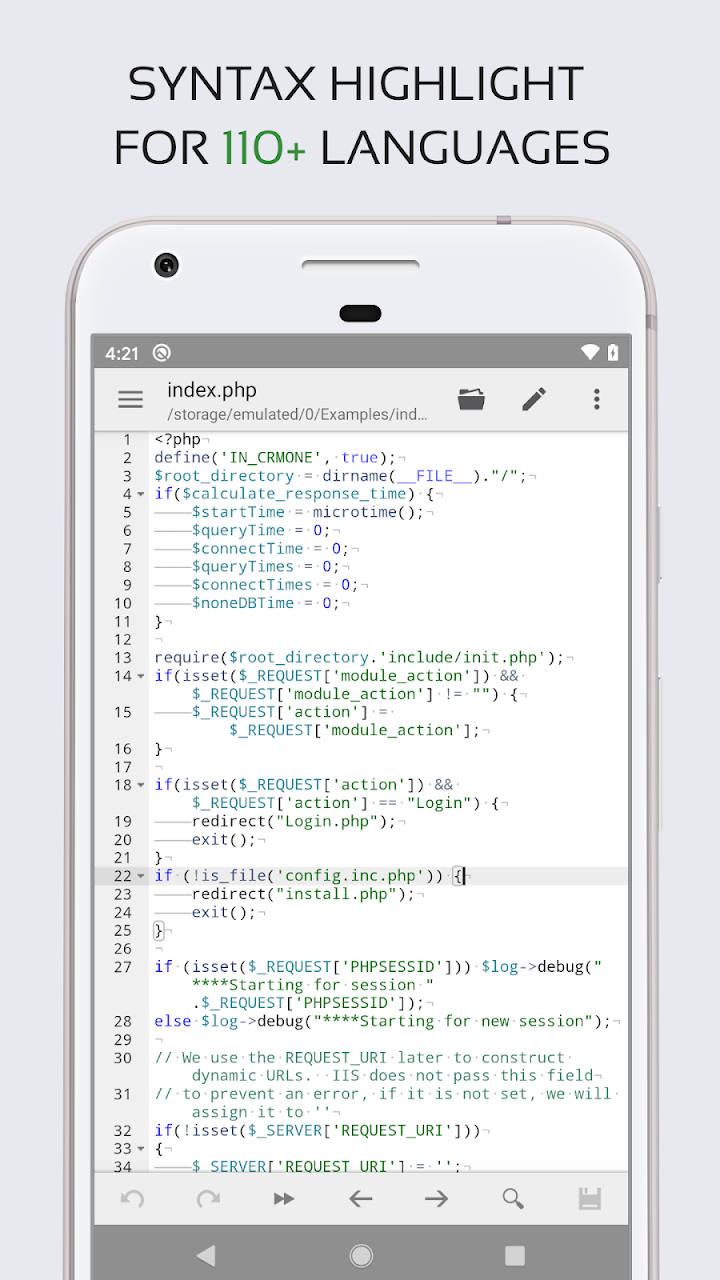 Code Editor screenshot 1 on Windows 10 Code Editor screenshot 1 on Windows 10
