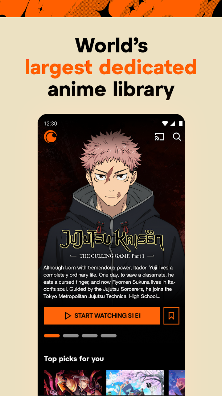 Crunchyroll screenshot 1 on Windows 10