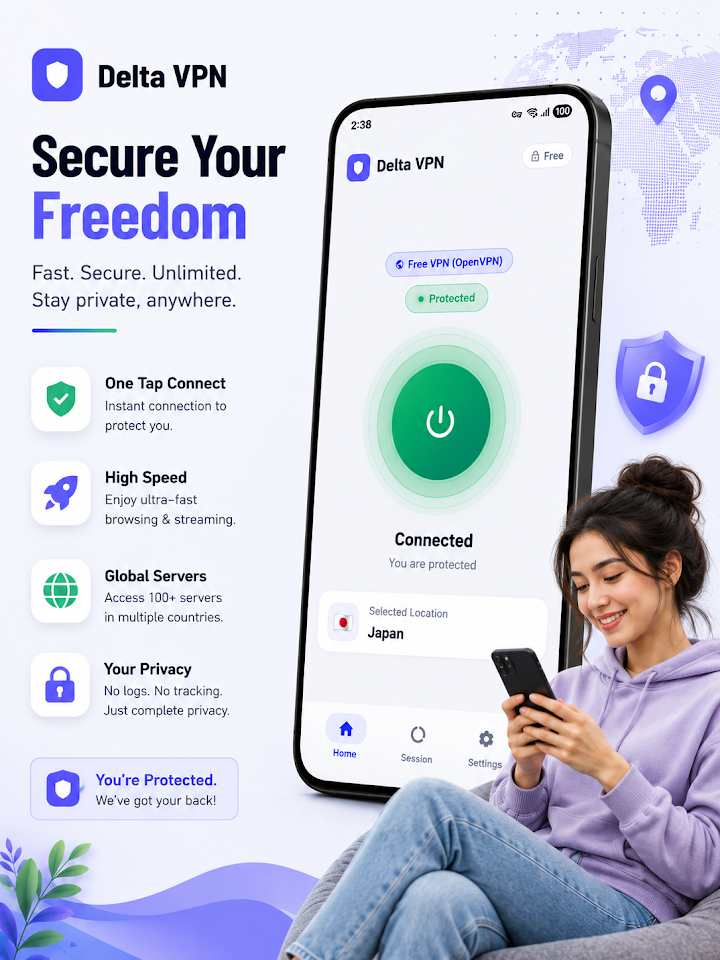 Delta VPN screenshot 1 on Windows 10 Delta VPN screenshot 1 on Windows 10