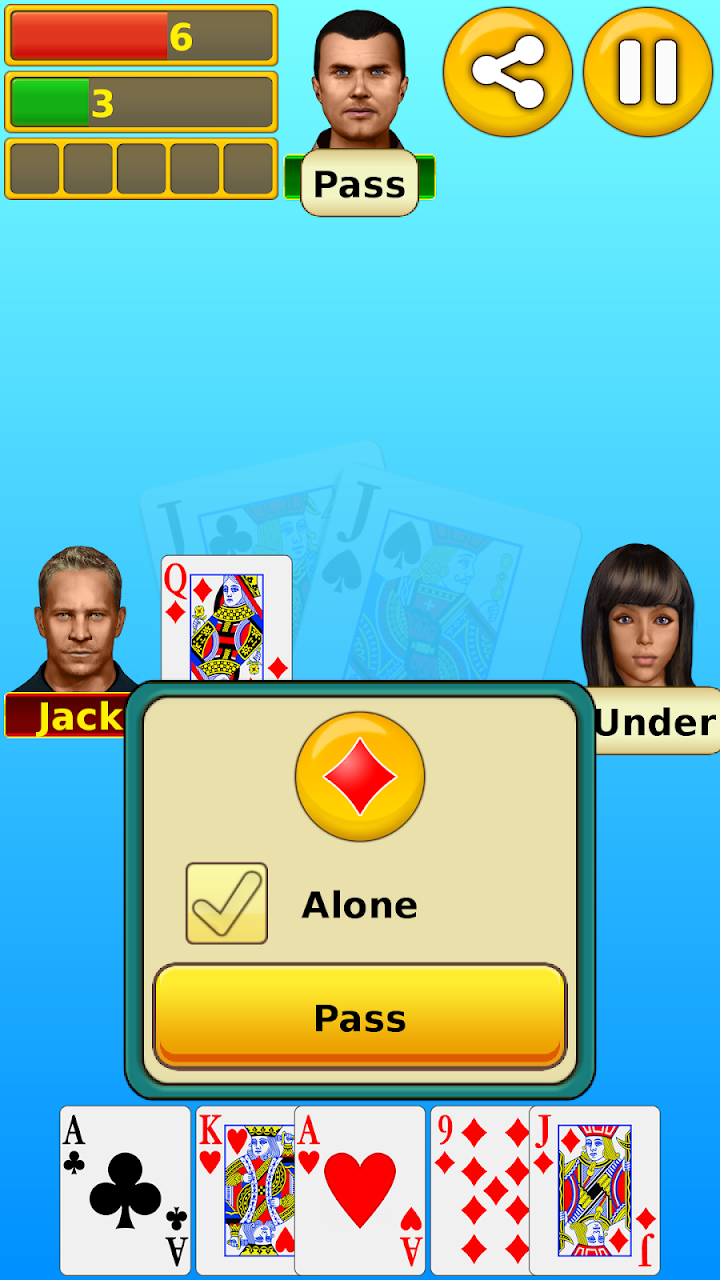 Euchre screenshot 1 on Windows 10