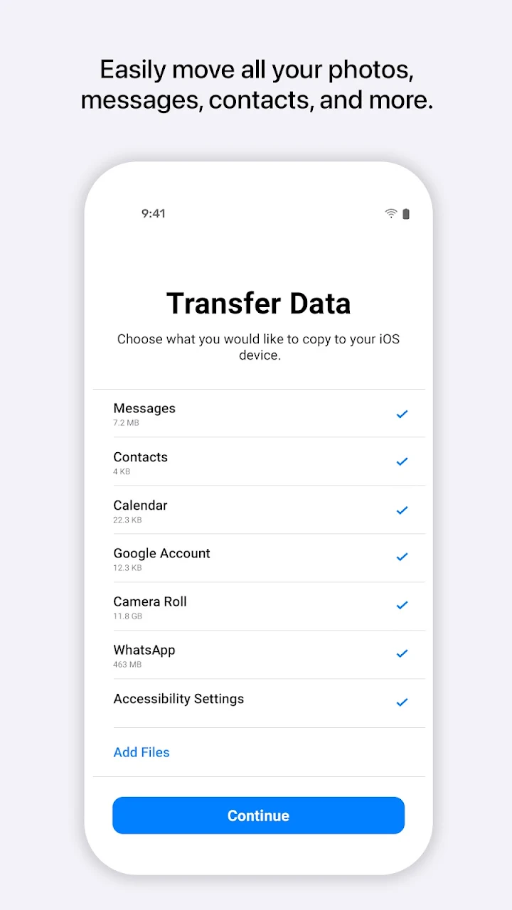 Move to iOS screenshot 1 on Windows 10 Move to iOS screenshot 1 on Windows 10