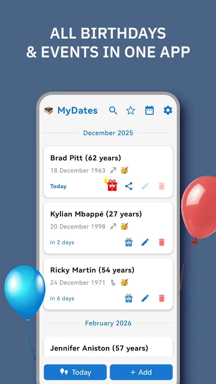 MyDates screenshot 1 on Windows 10