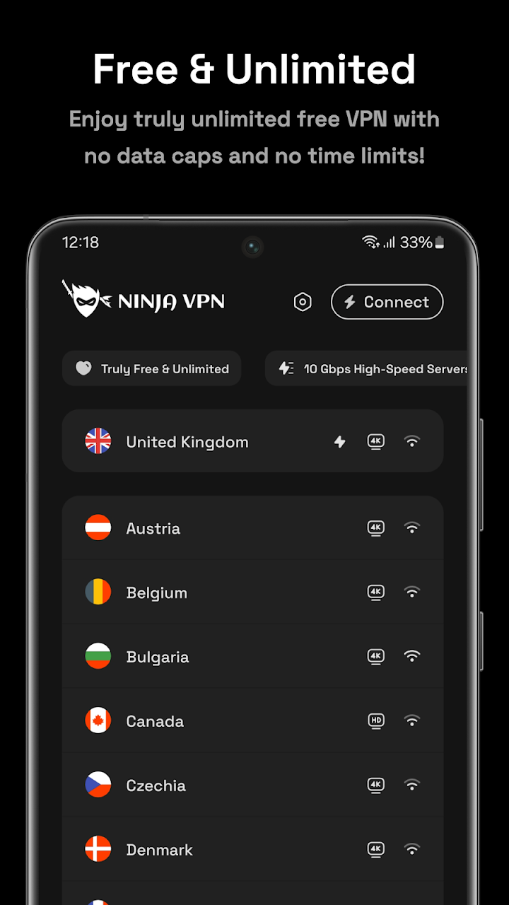 Ninja VPN screenshot 1 on Windows 10 Ninja VPN screenshot 1 on Windows 10