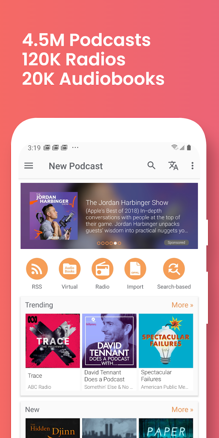 Podcast Addict screenshot 1 on Windows 10