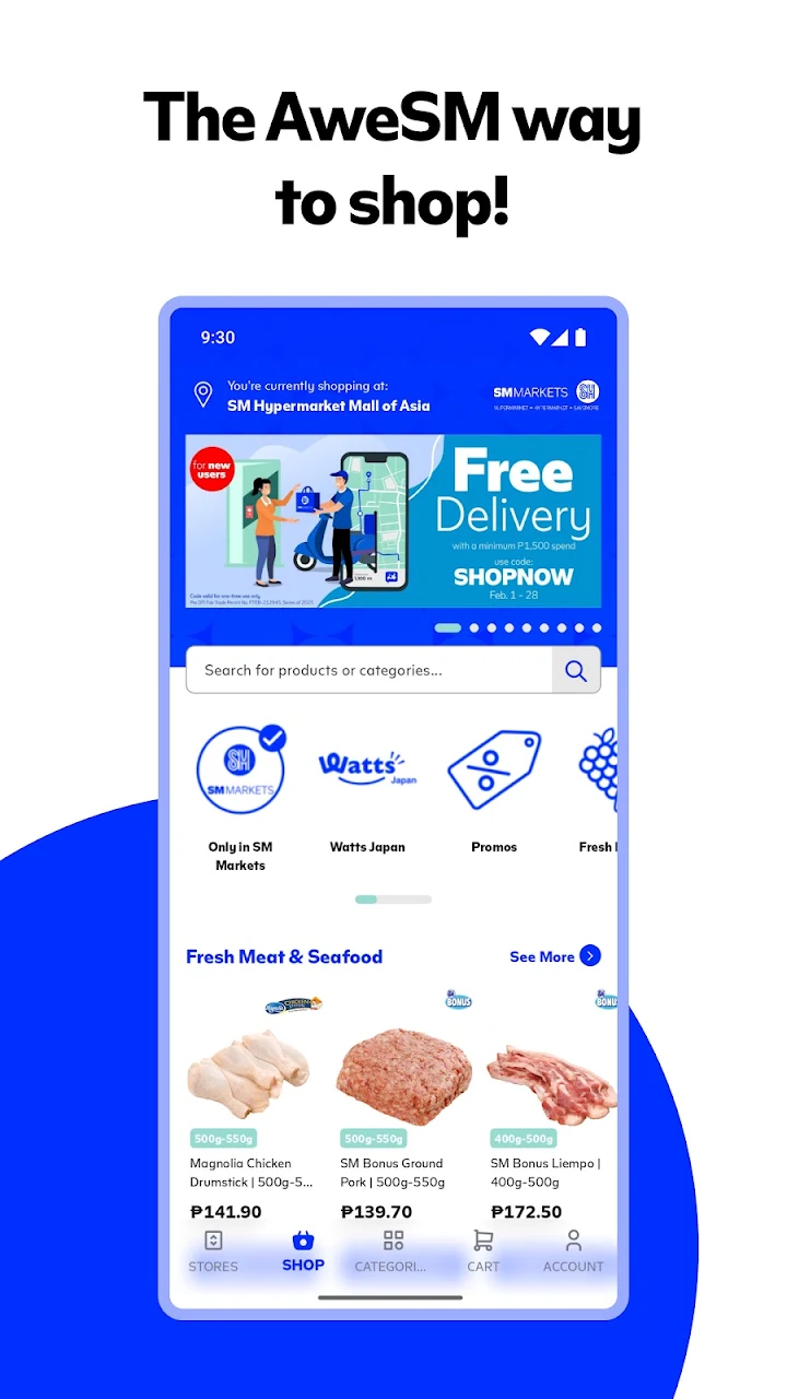 ShopSM screenshot 1 on Windows 10
