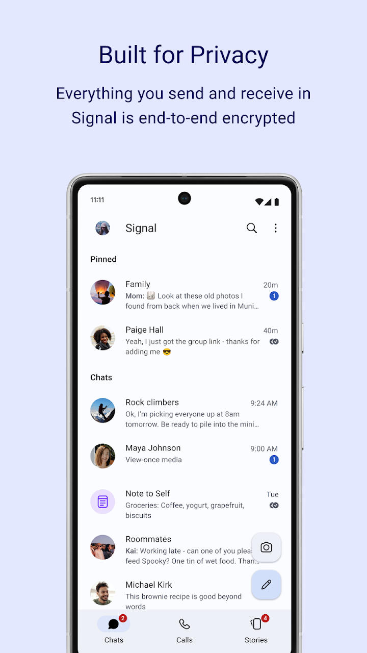 Signal Private Messenger screenshot 1 on Windows 10 Signal Private Messenger screenshot 1 on Windows 10