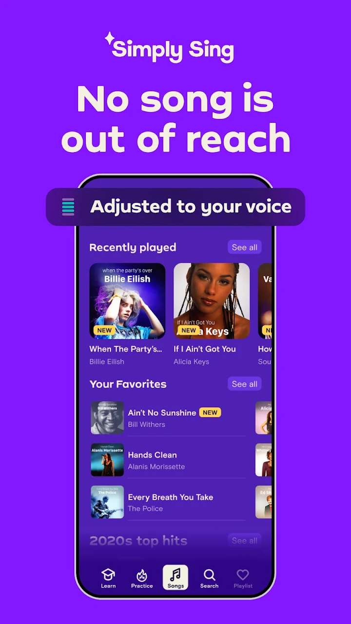Simply Sing screenshot 1 on Windows 10