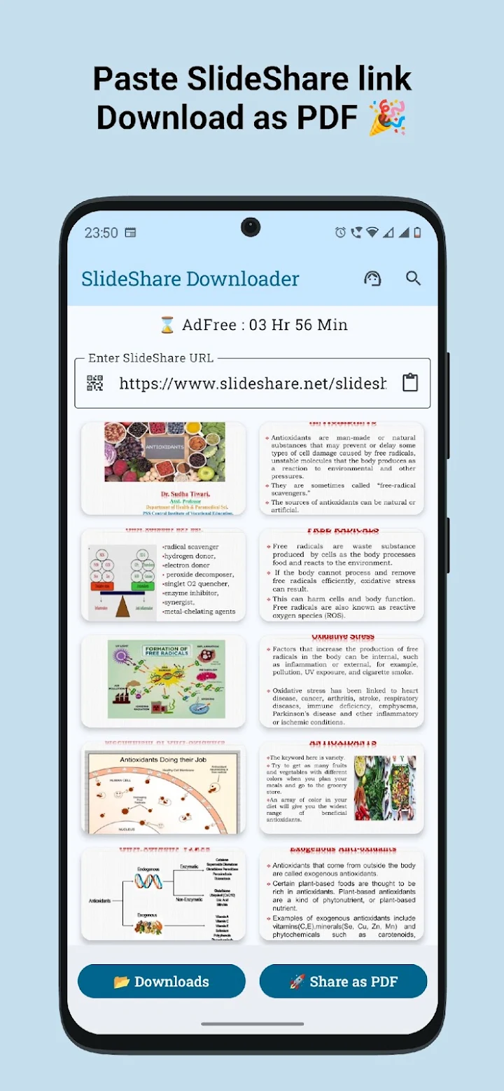SlideShare Downloader screenshot 1 on Windows 10