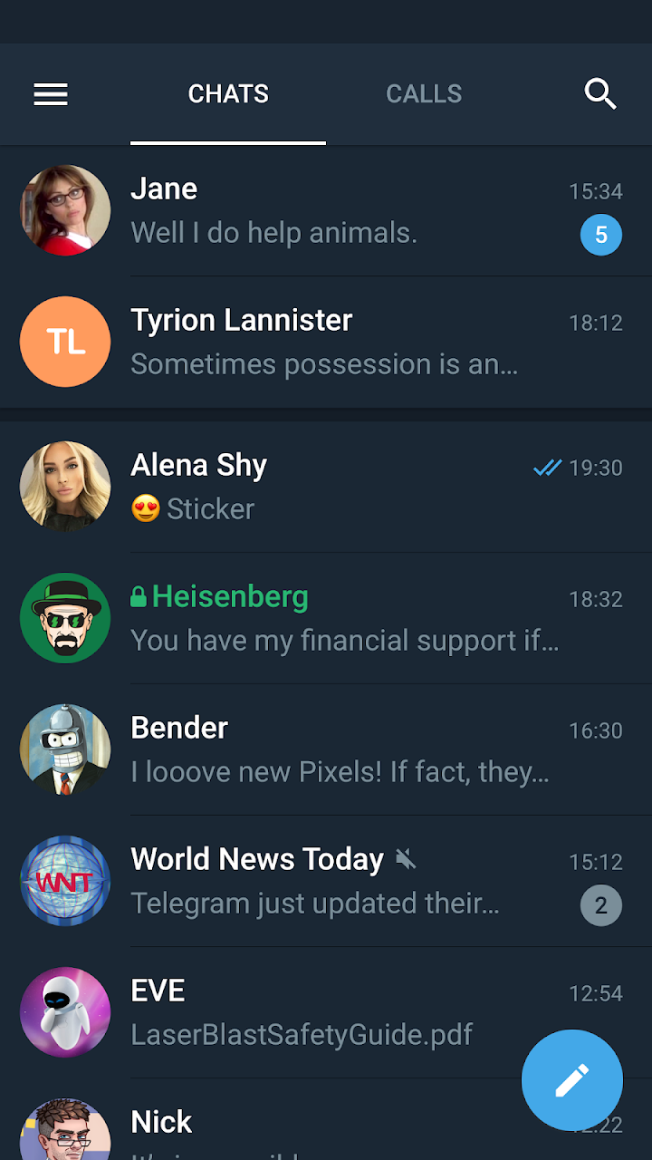Telegram X screenshot 1 on Windows 10