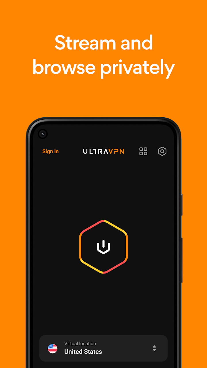 Ultra VPN screenshot 1 on Windows 10