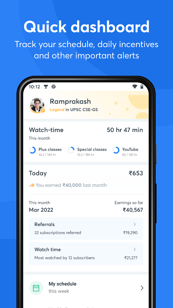 Unacademy Educator App screenshot 1 on Windows 10 Unacademy Educator App screenshot 1 on Windows 10