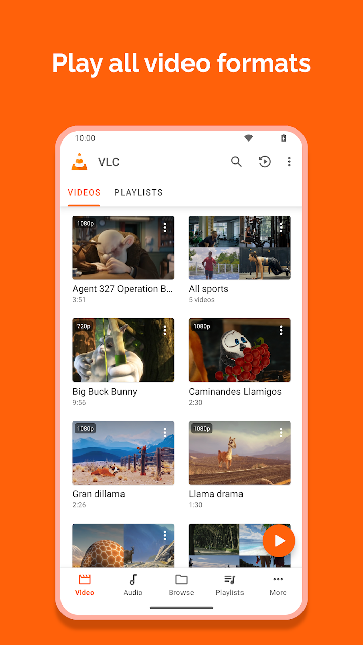 VLC for Android screenshot 1 on Windows 10 VLC for Android screenshot 1 on Windows 10