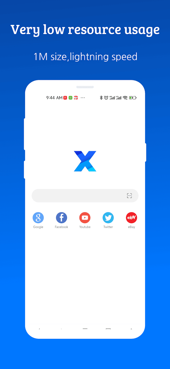 X Browser -Light & Super fast screenshot 1 on Windows 10 X Browser -Light & Super fast screenshot 1 on Windows 10