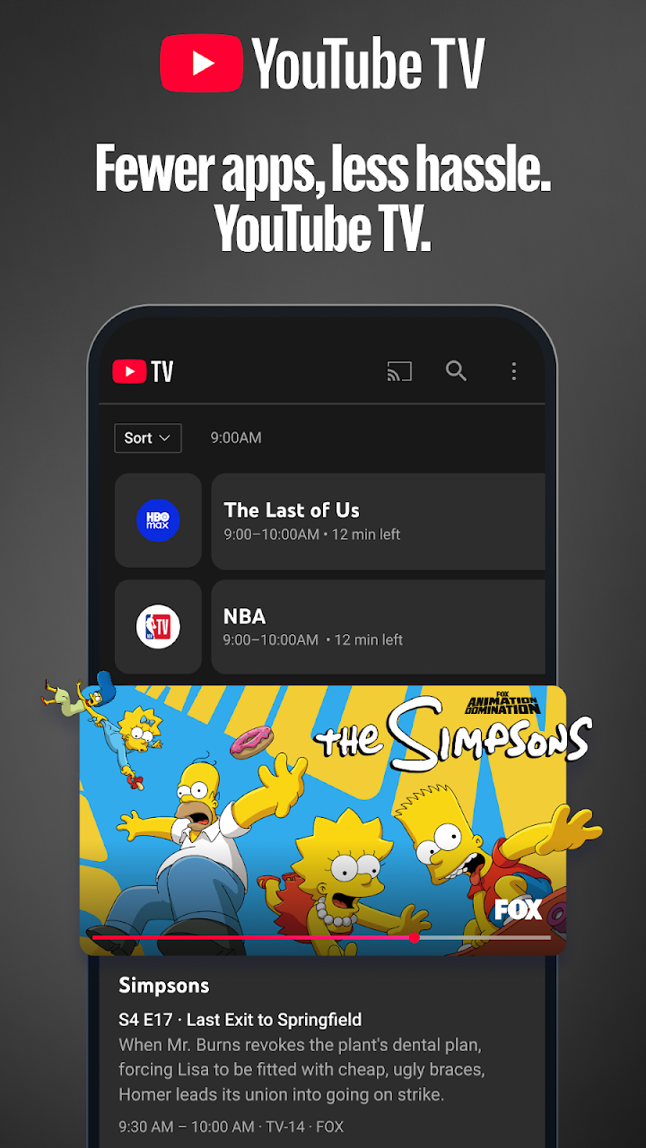YouTube TV screenshot 1 on Windows 10
