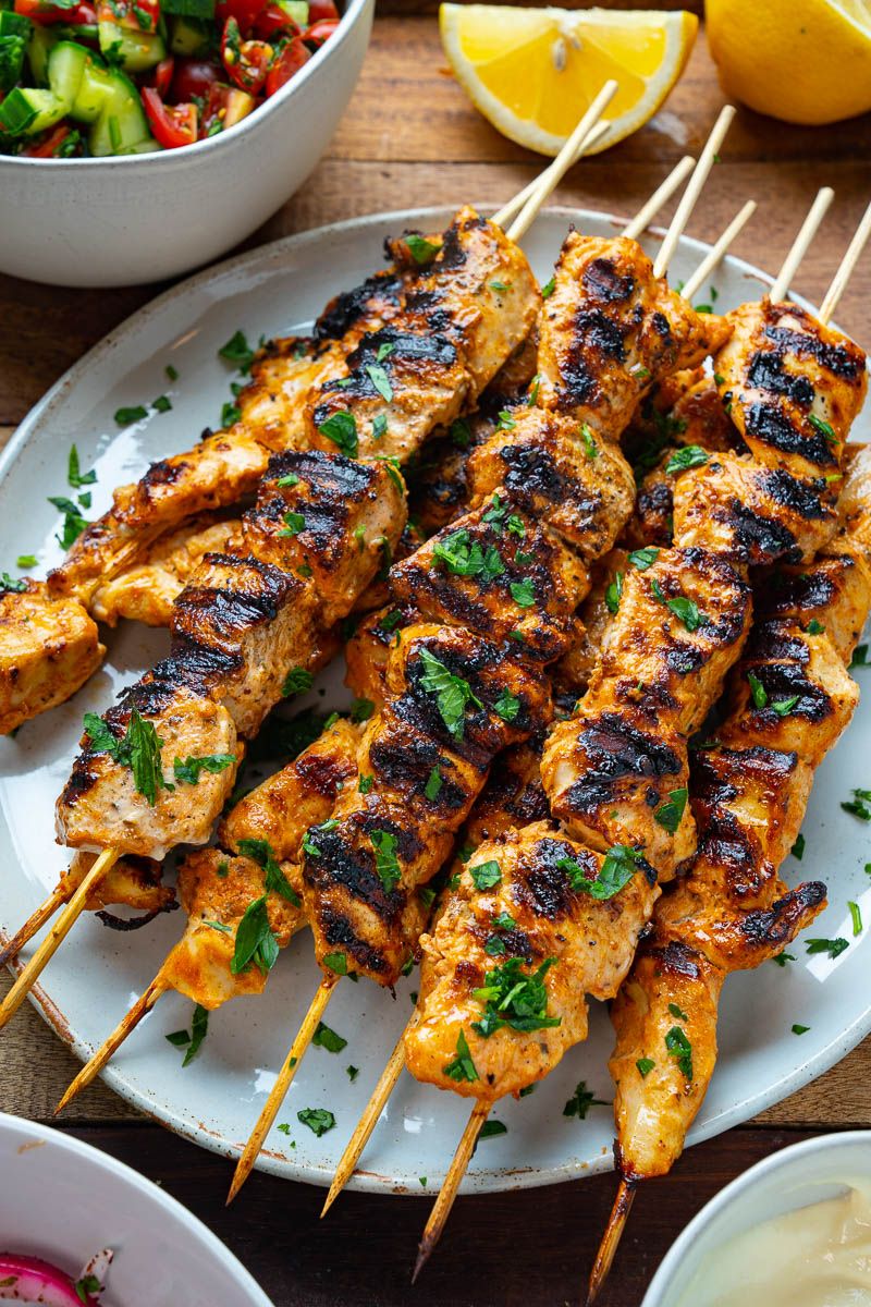 Shish Tawook - Delicious Grilled Chicken Skewers