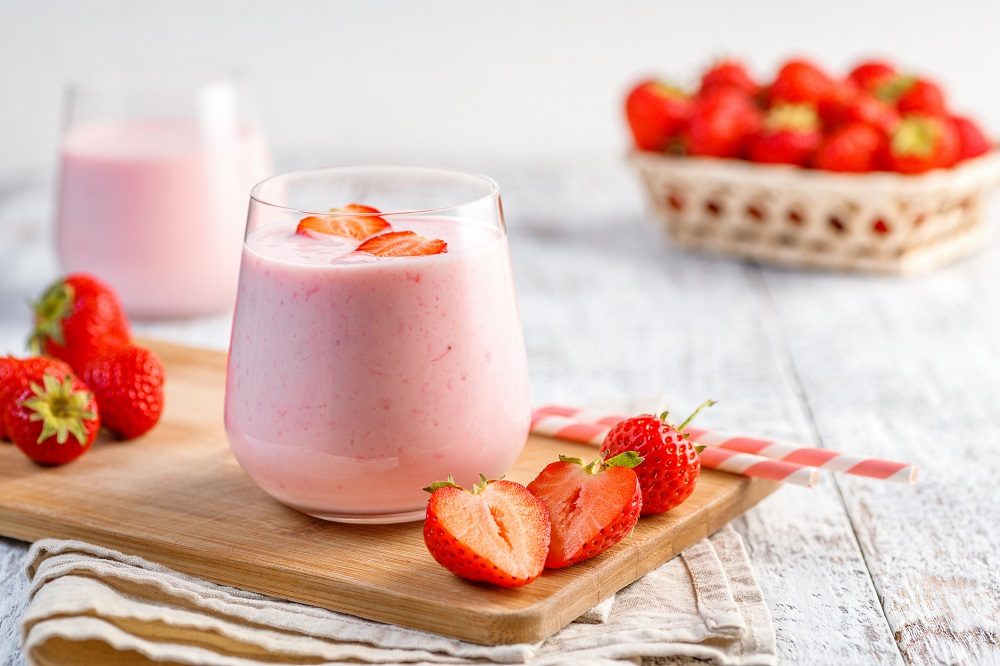 Strawberry Yogurt Protein Smoothie