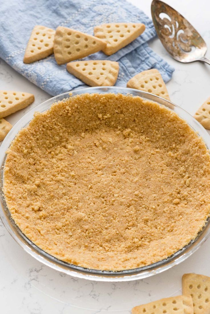 No Bake Shortbread Crust
