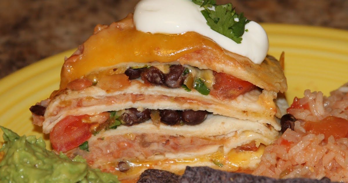 Seven Layer Tortilla Pie