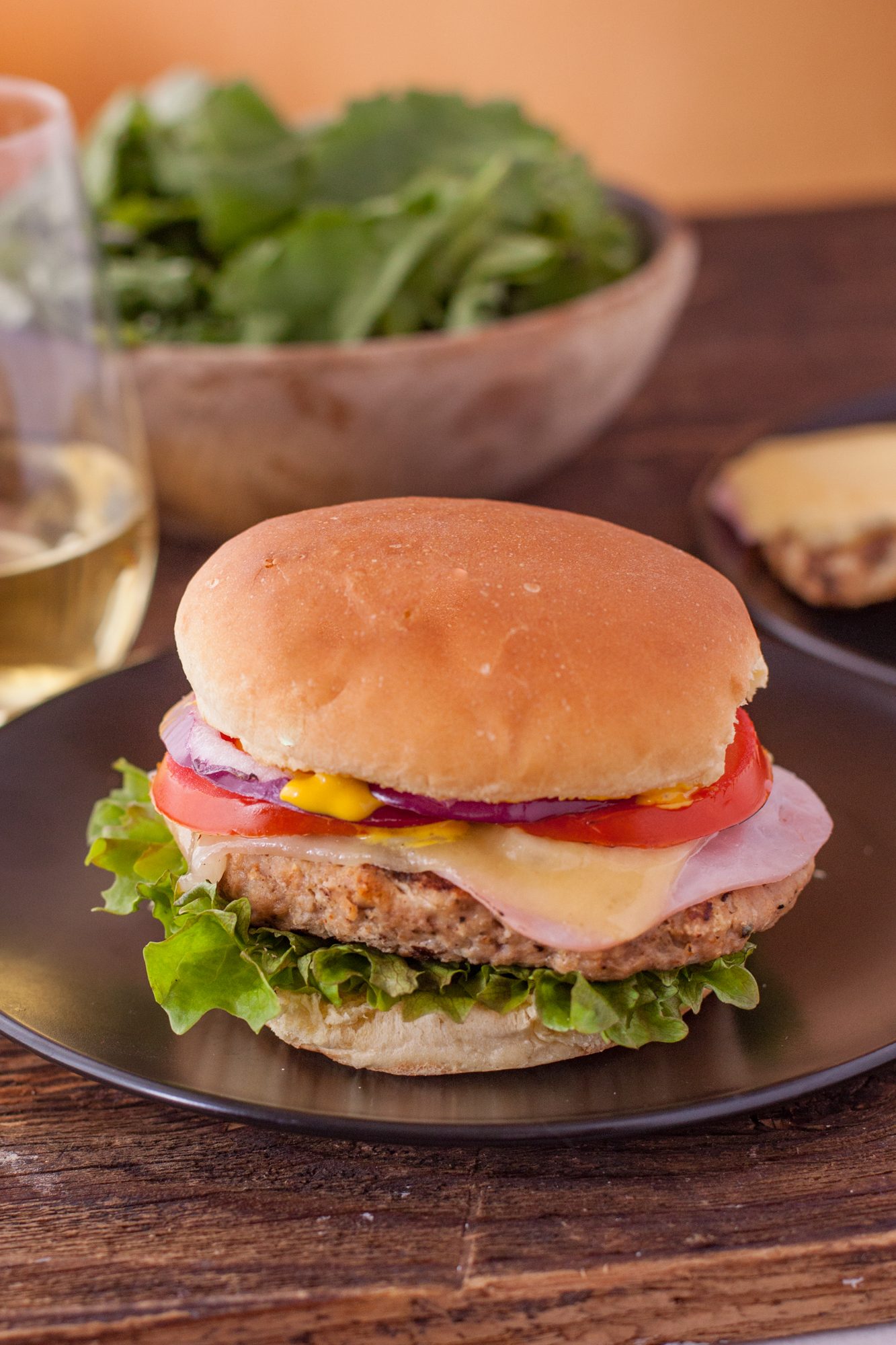 Chicken Burger Cordon Bleu