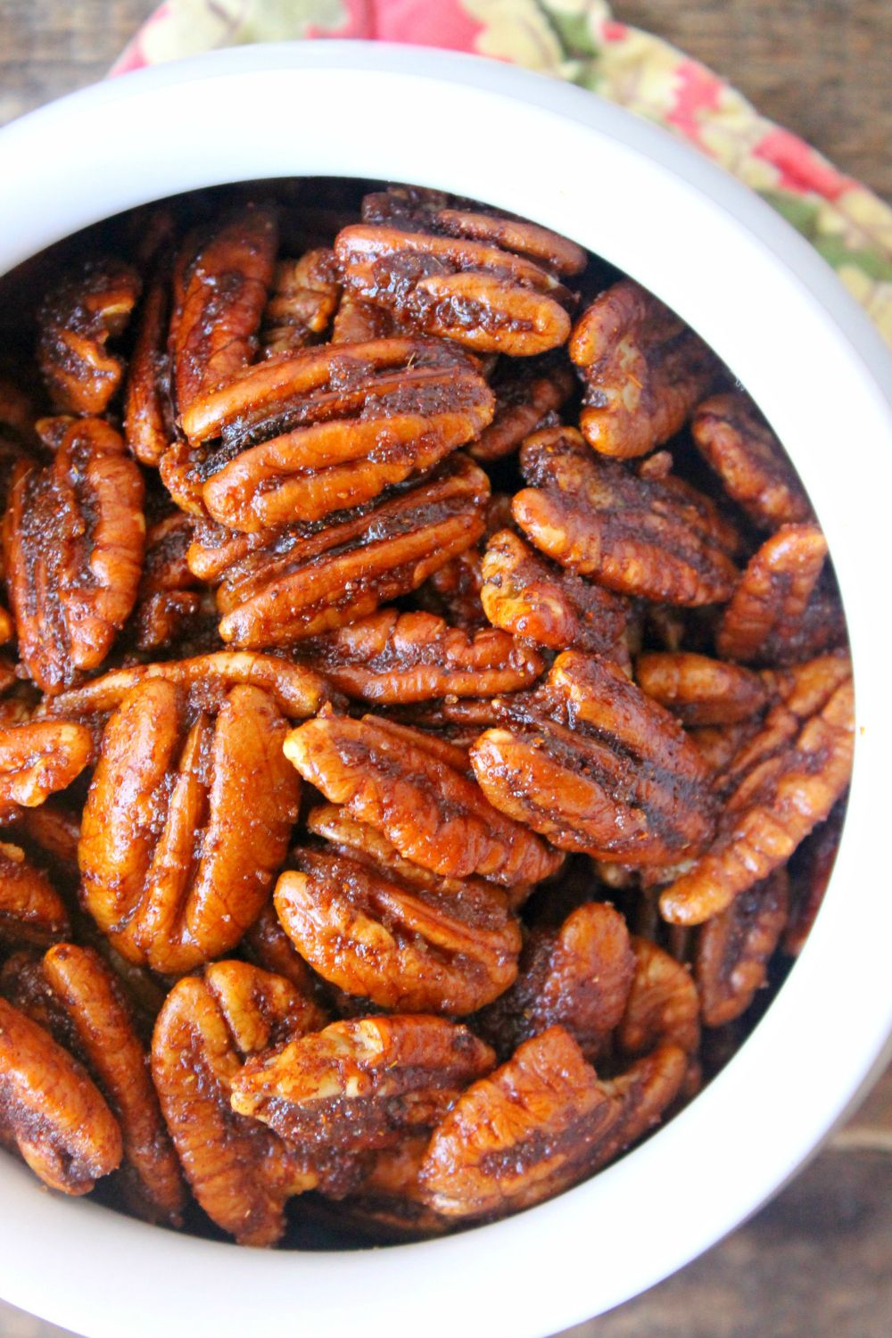 Sweet and Spicy Oven Roasted Pecans