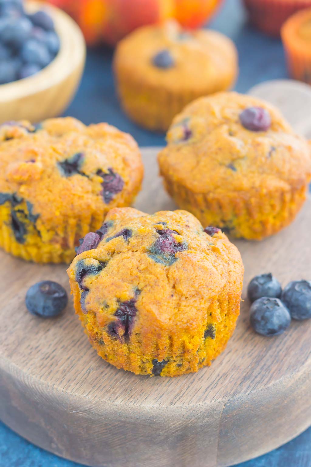 Pumpkin Blueberry Muffins