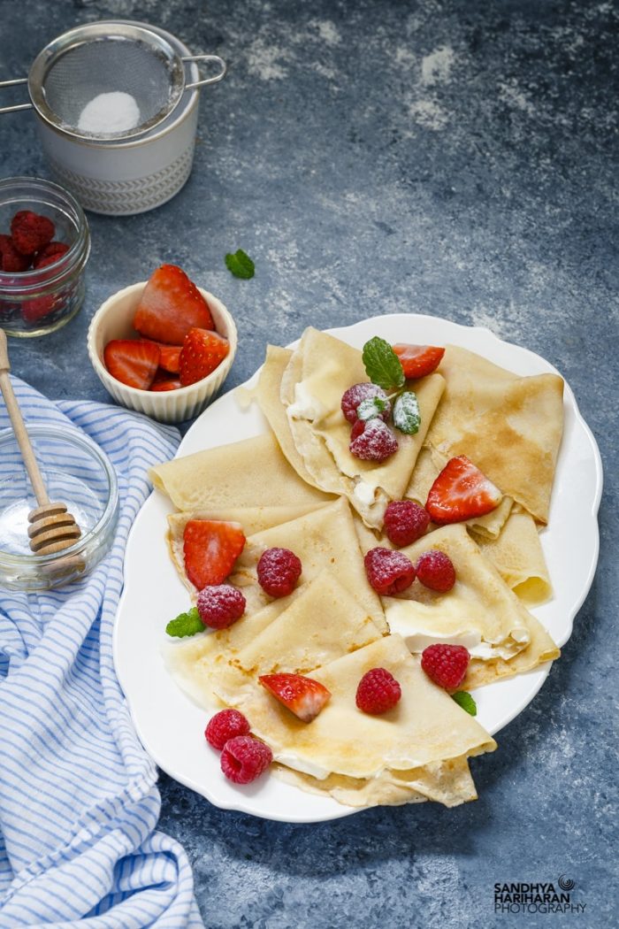 Gluten Free Eggless Crepes