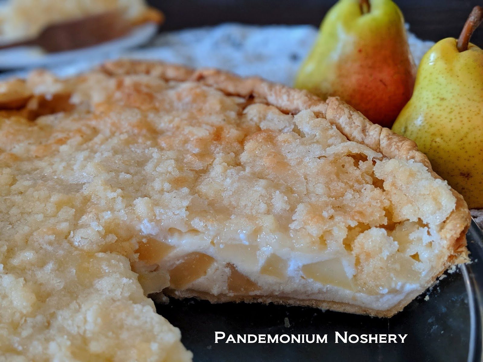 Sour Cream Pear Pie