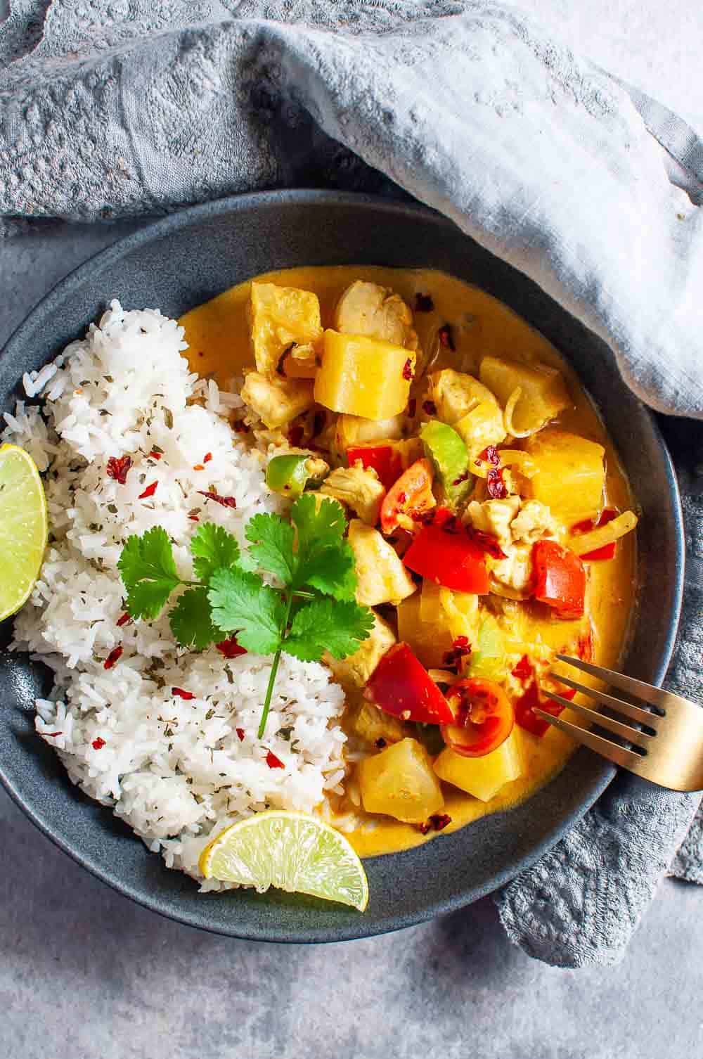 Healthy Pineapple Chicken Thai Curry