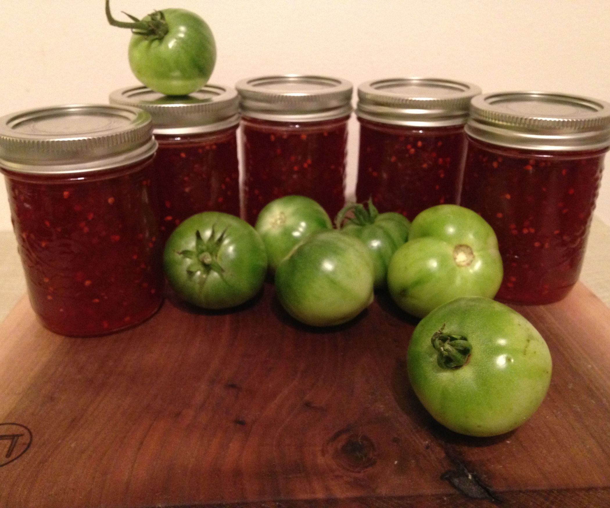 Green Tomato Raspberry Jam