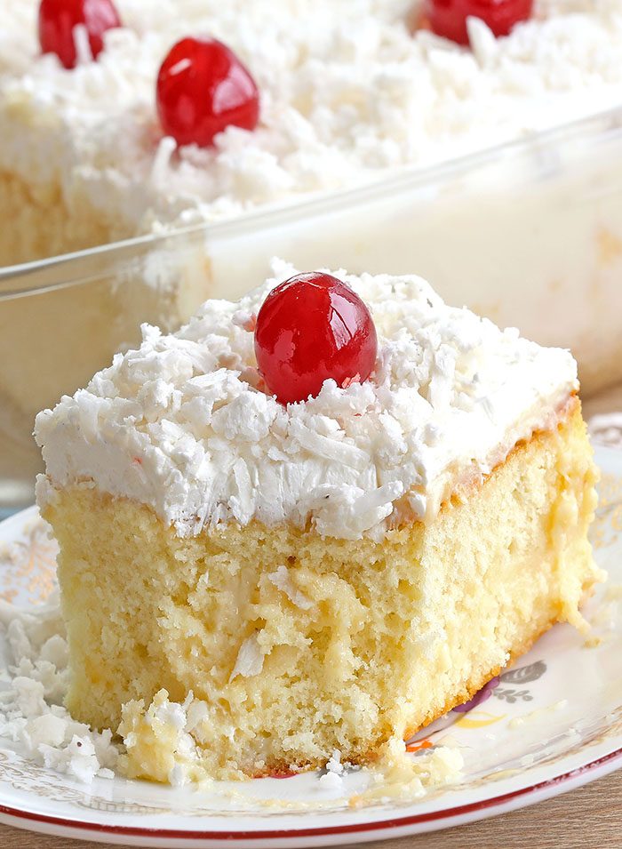 Coconut Cream Poke Cake