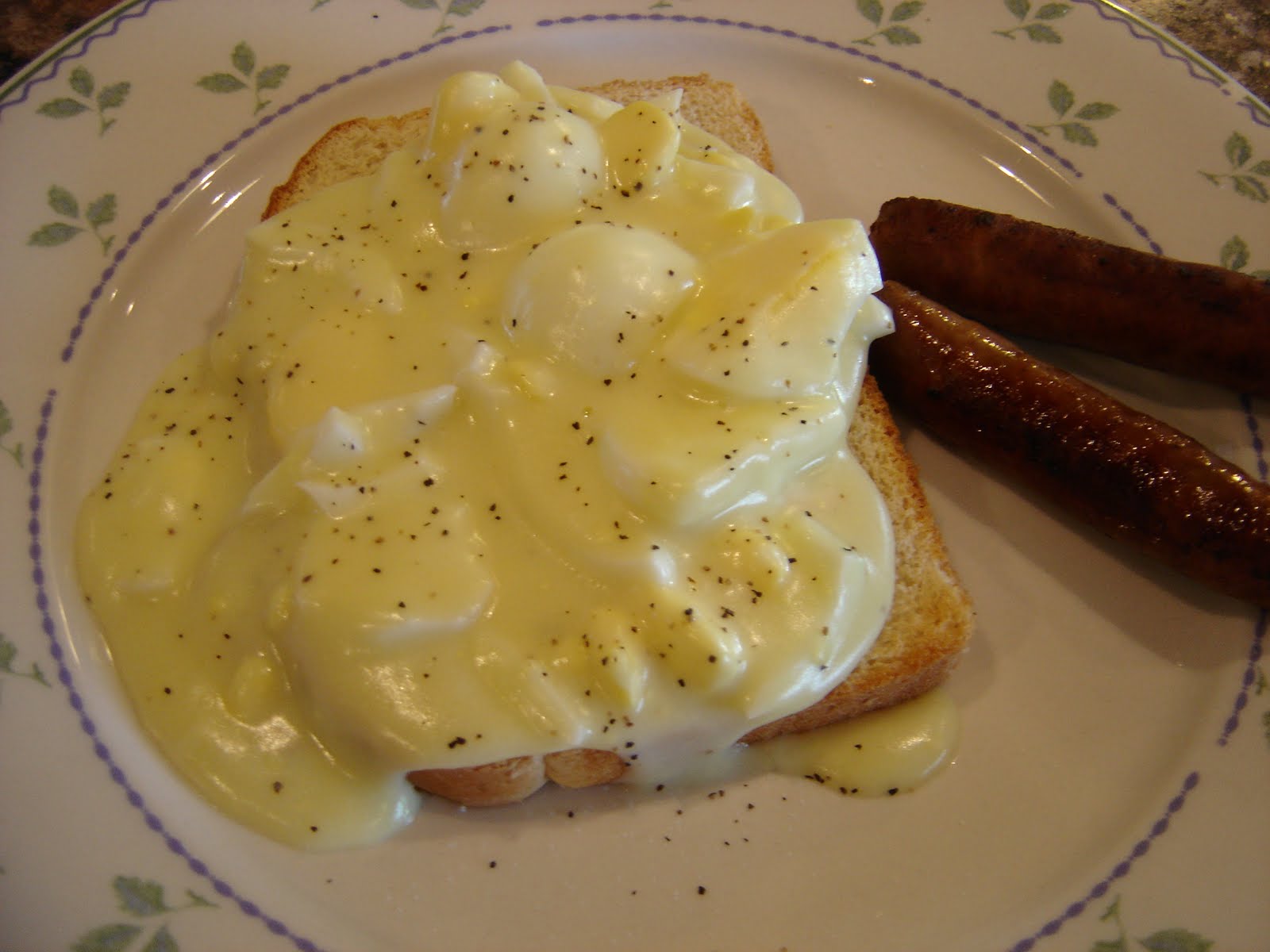 Creamed Eggs Over Toast