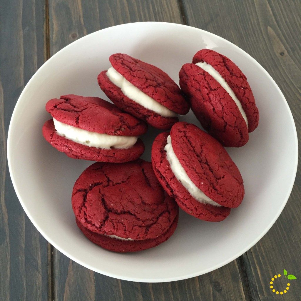Red Velvet Sandwich Cookies