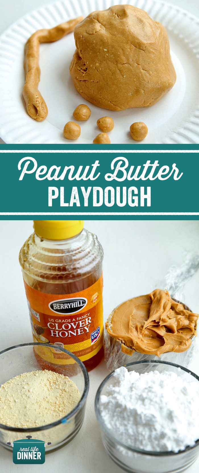Peanut Butter Playdough - Real Life Dinner