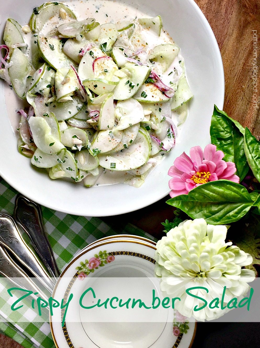 Zippy Cucumber Salad with Red Onion