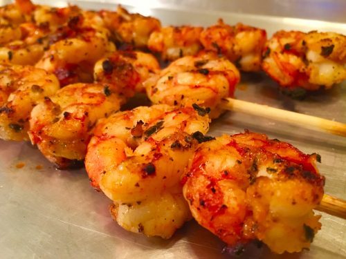 Delicious Grilled Garlic and Herb Shrimp