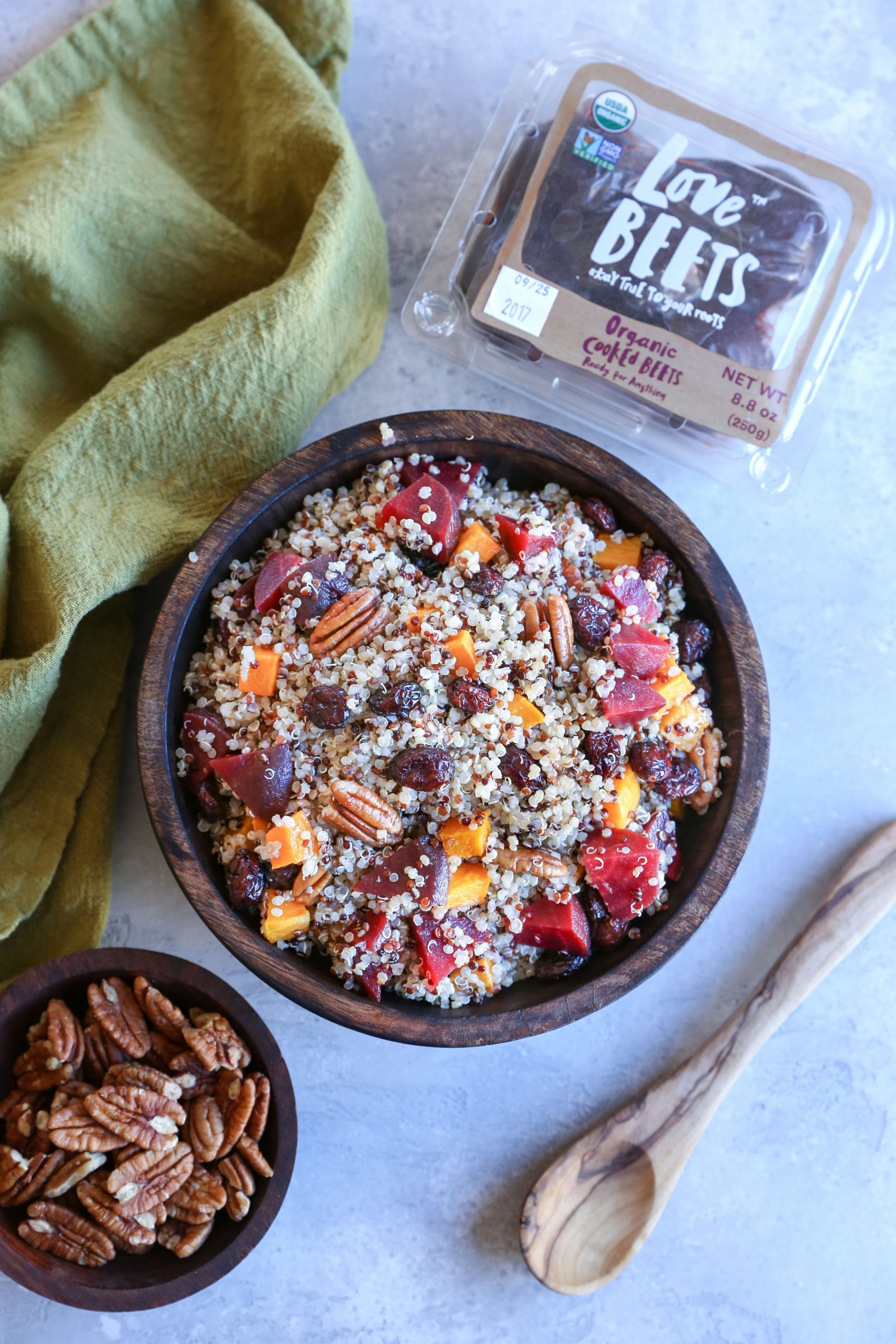 A colorful platter of roasted beets for Thanksgiving