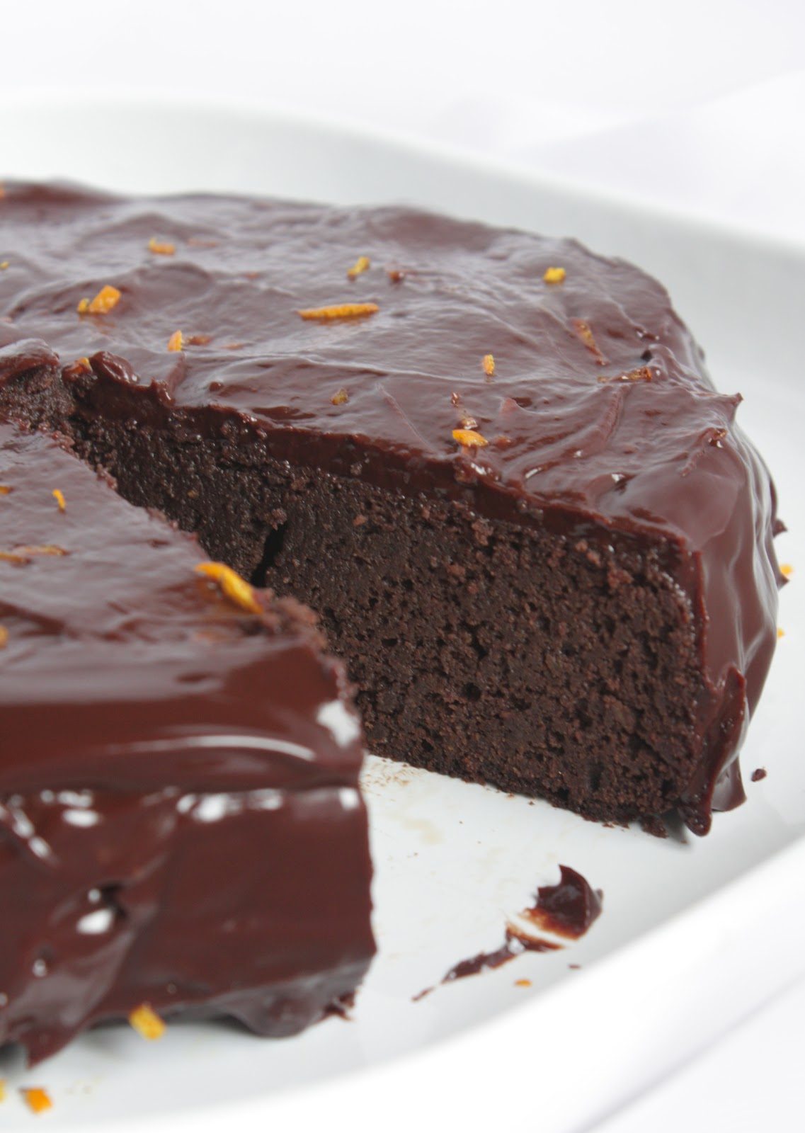 Chocolate Orange Garbanzo Bean Cake