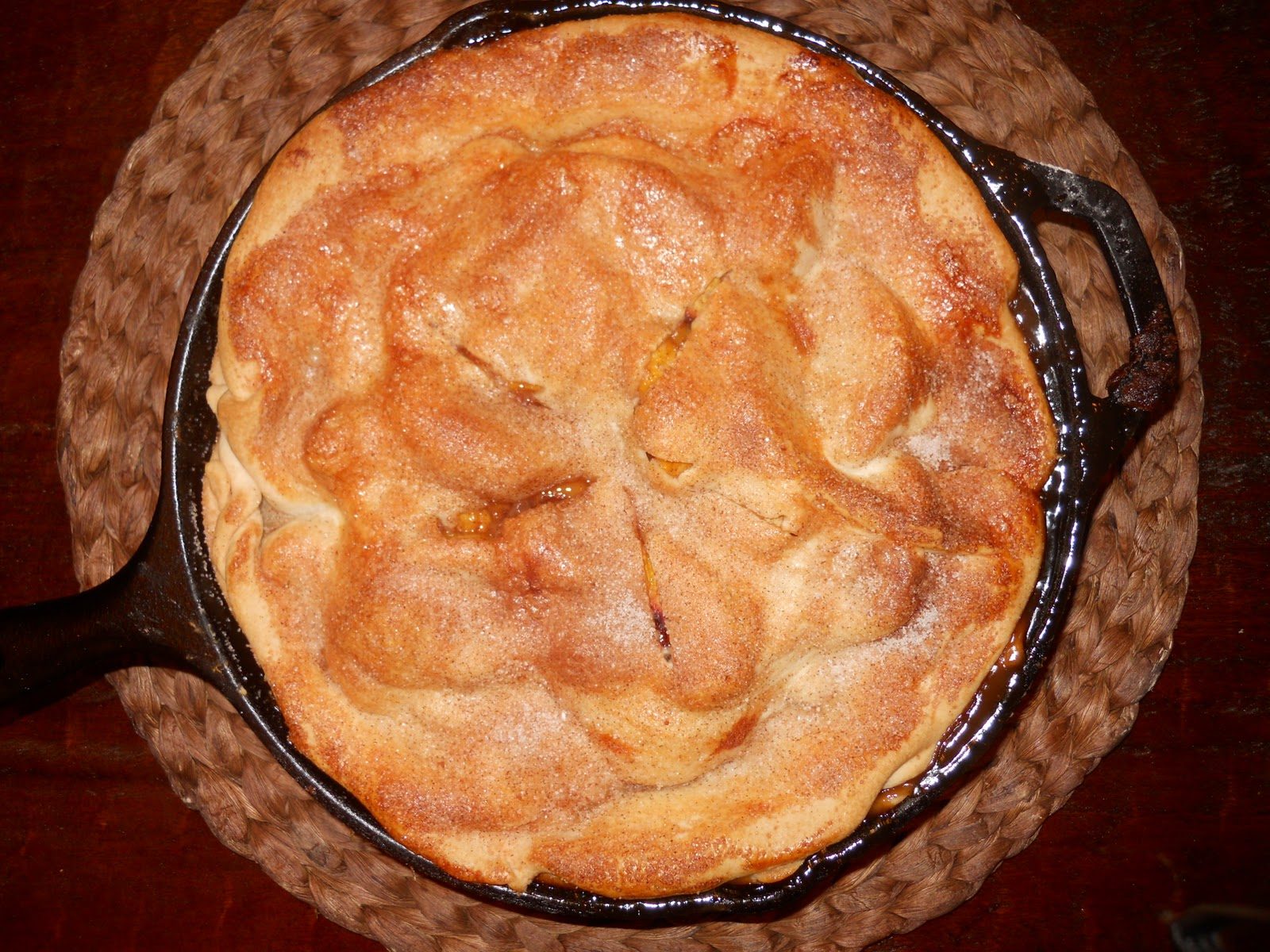 Goodbye Summer Skillet Peach Pie