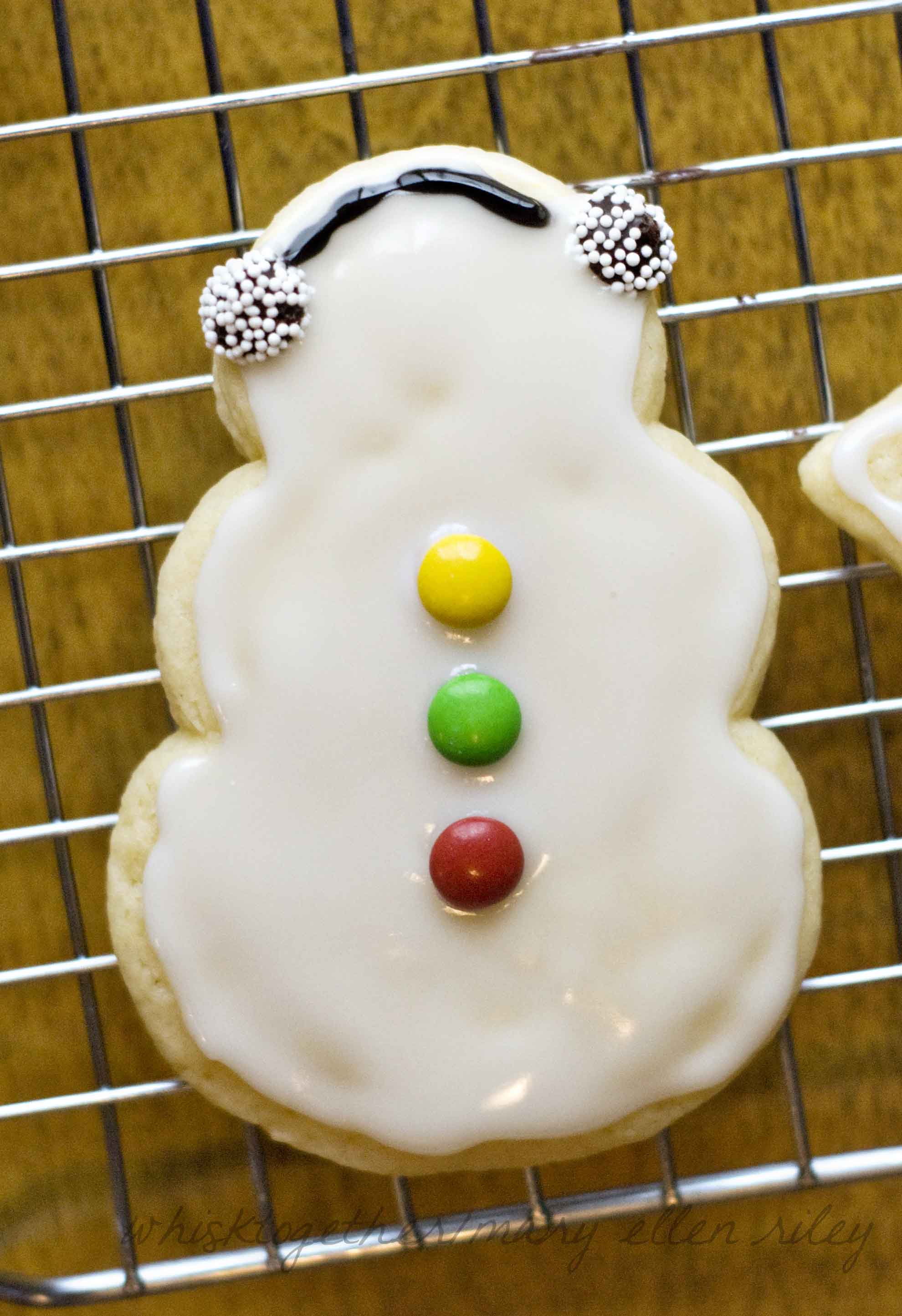 Delicious sugar cookie with a glossy glaze