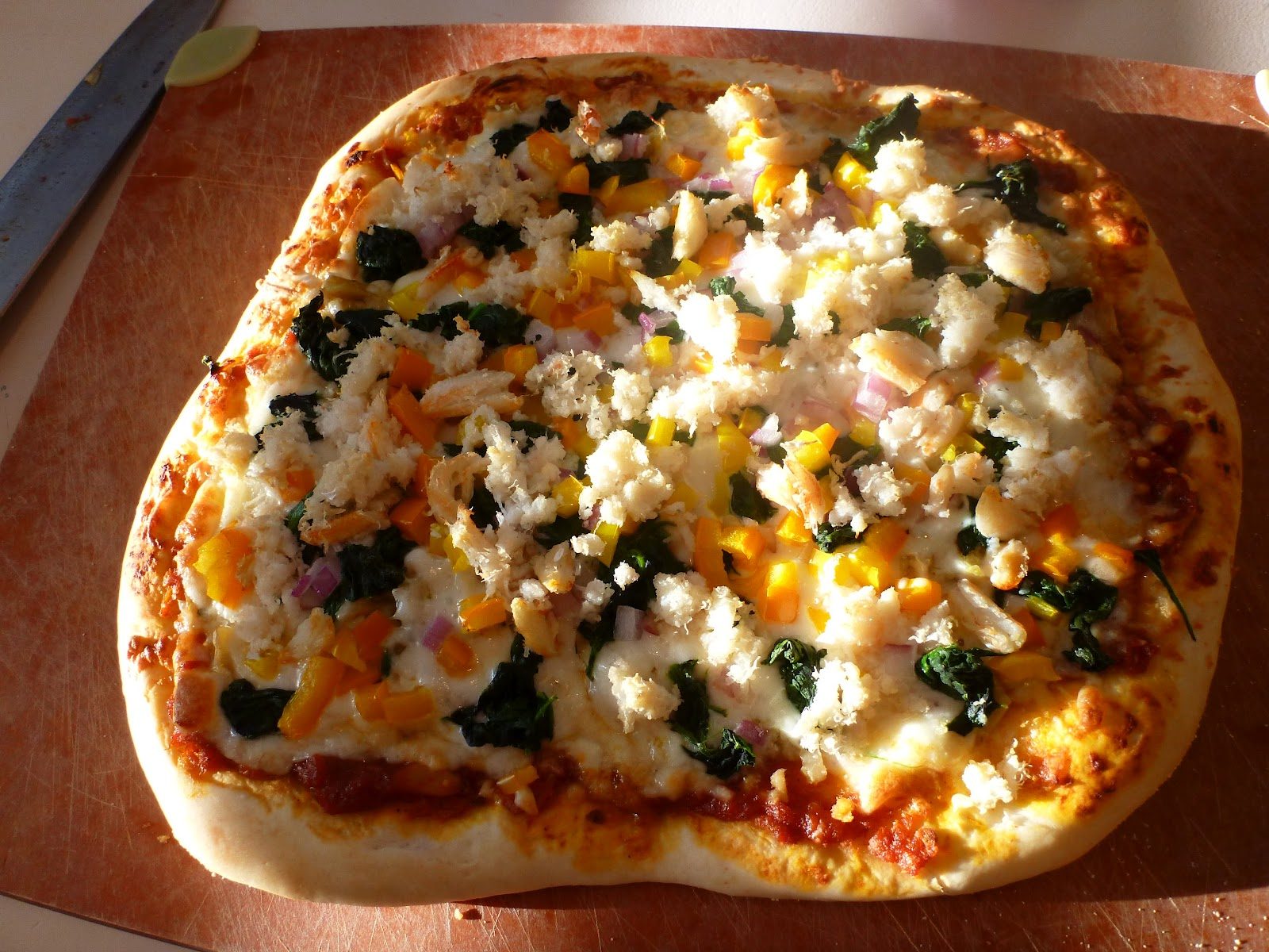 Artichoke and Crab Pizza