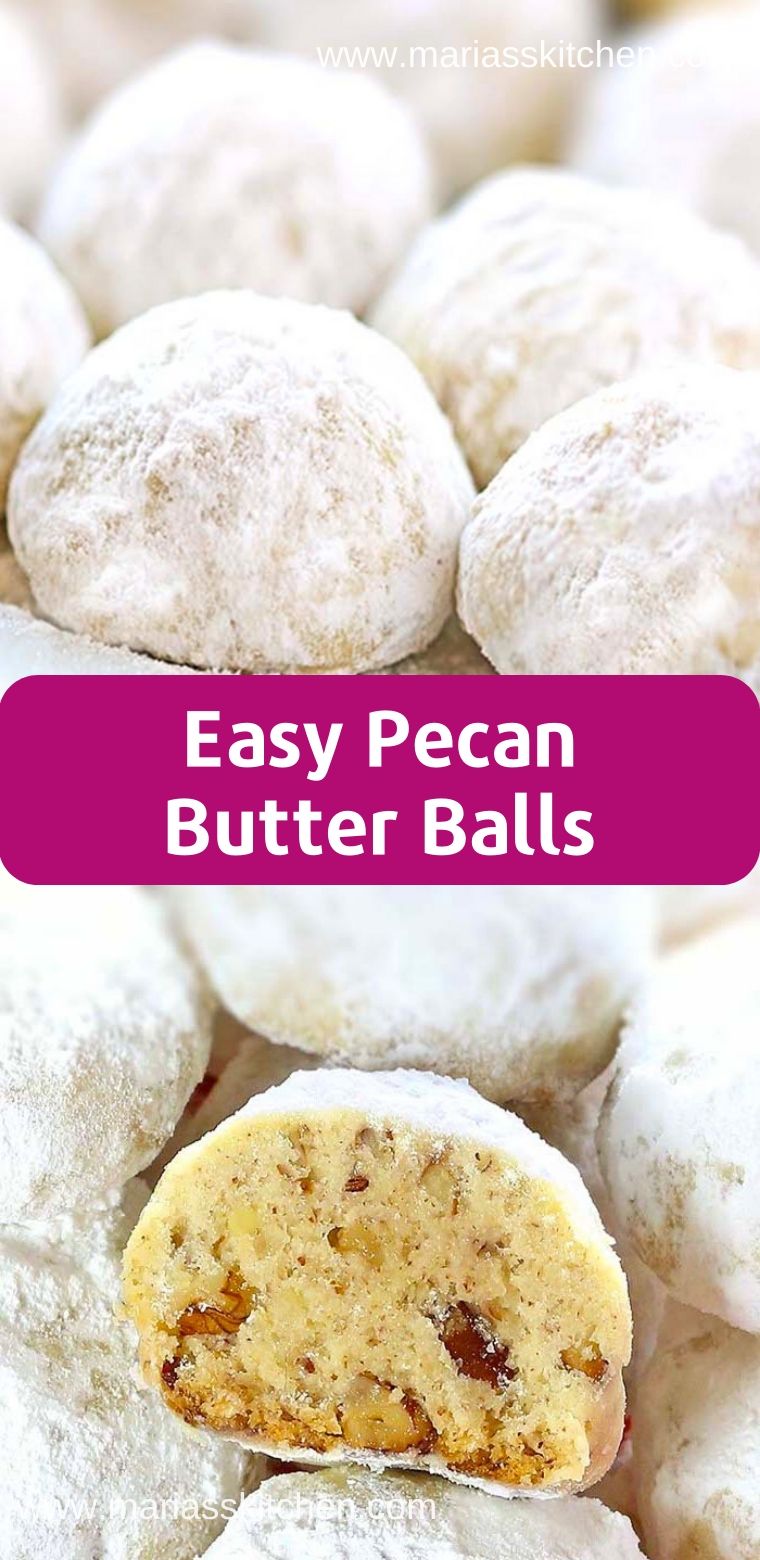 Delicious Pecan Butter Balls cookies