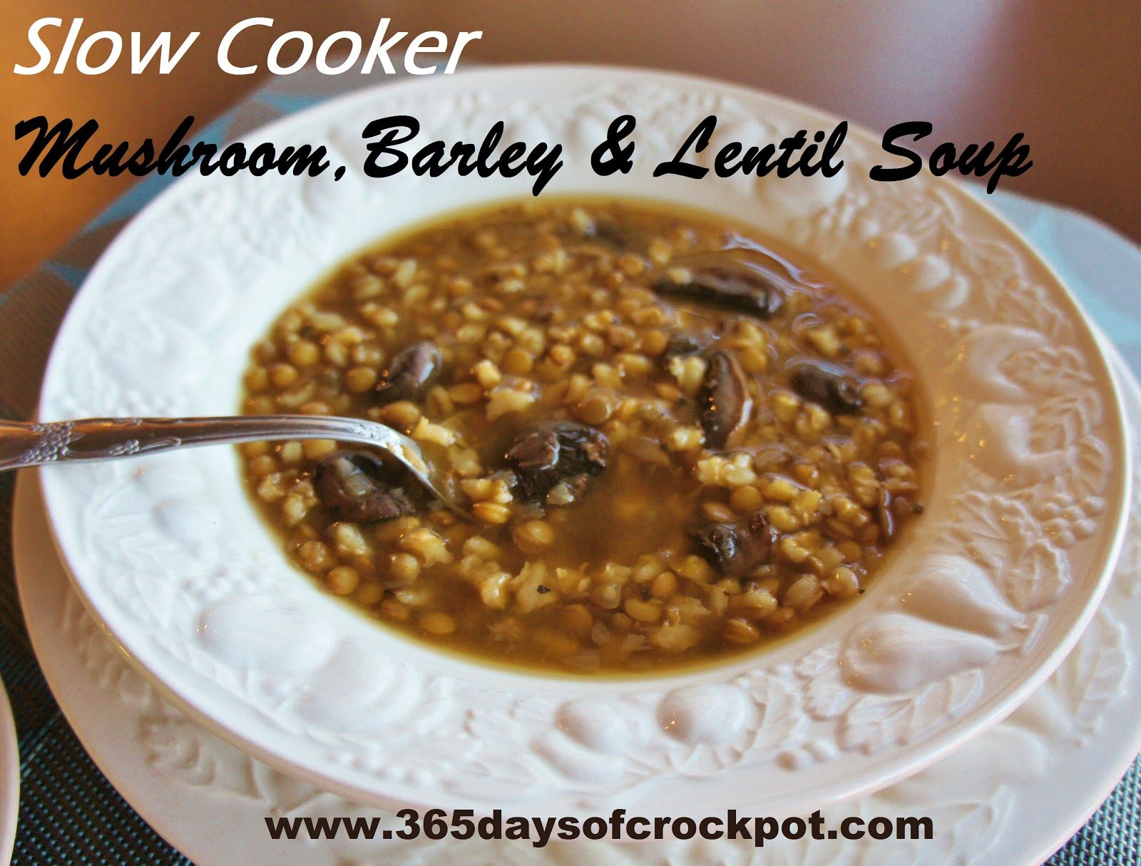 Delicious Barley Mushroom Lentil Soup