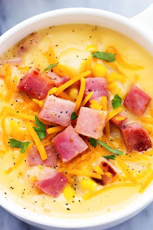 Ham and Potato Cheddar Soup