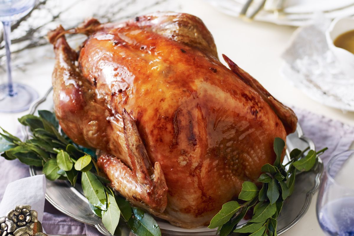 Maple-glazed turkey