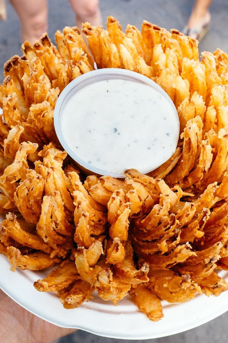 Blooming Onion and Dipping Sauce