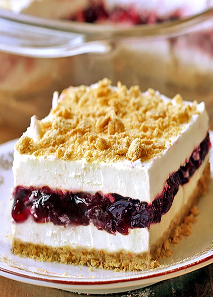 No Bake Blueberry Delight