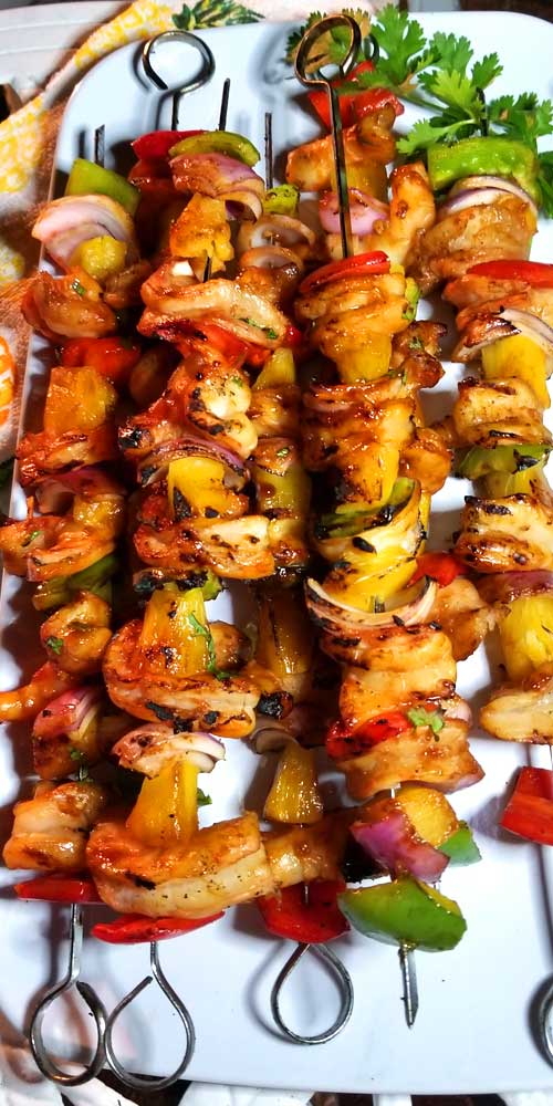 Hawaiian Shrimp Kabobs