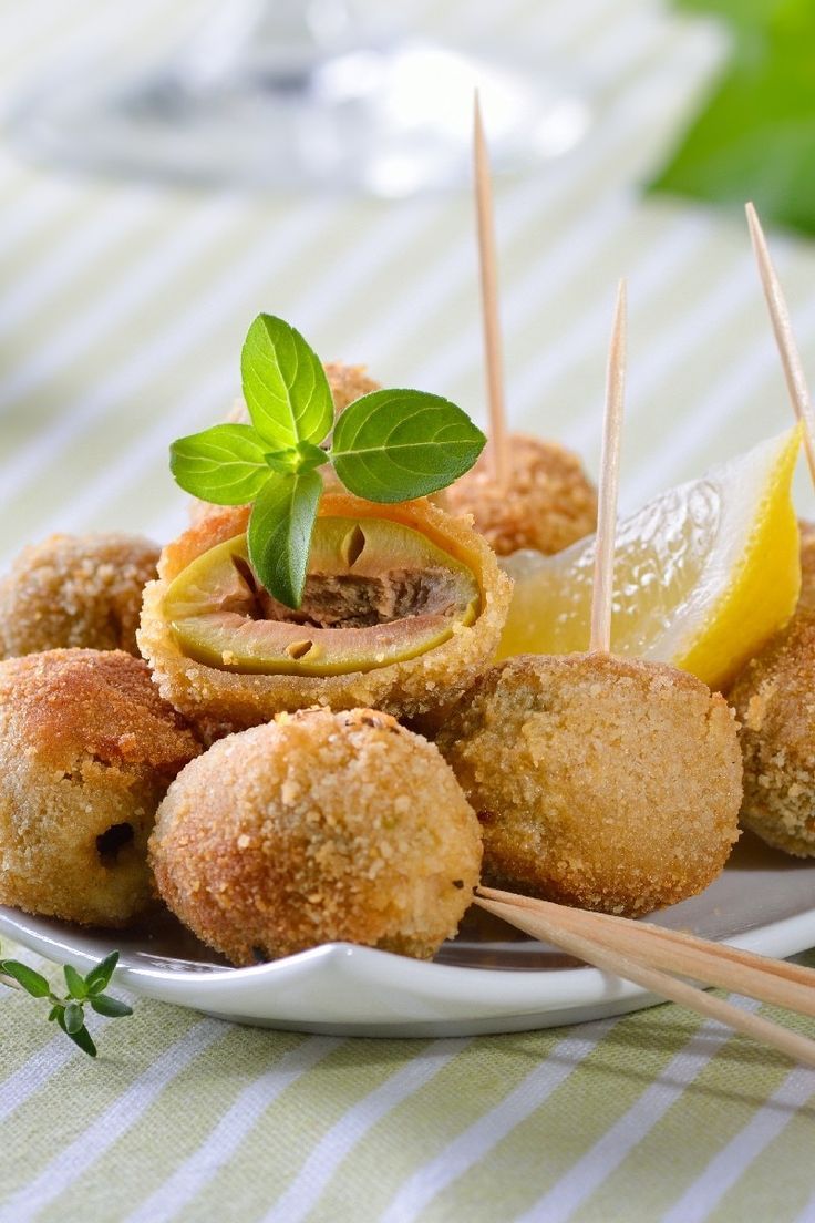 Baked Cheese Olives Appetizer