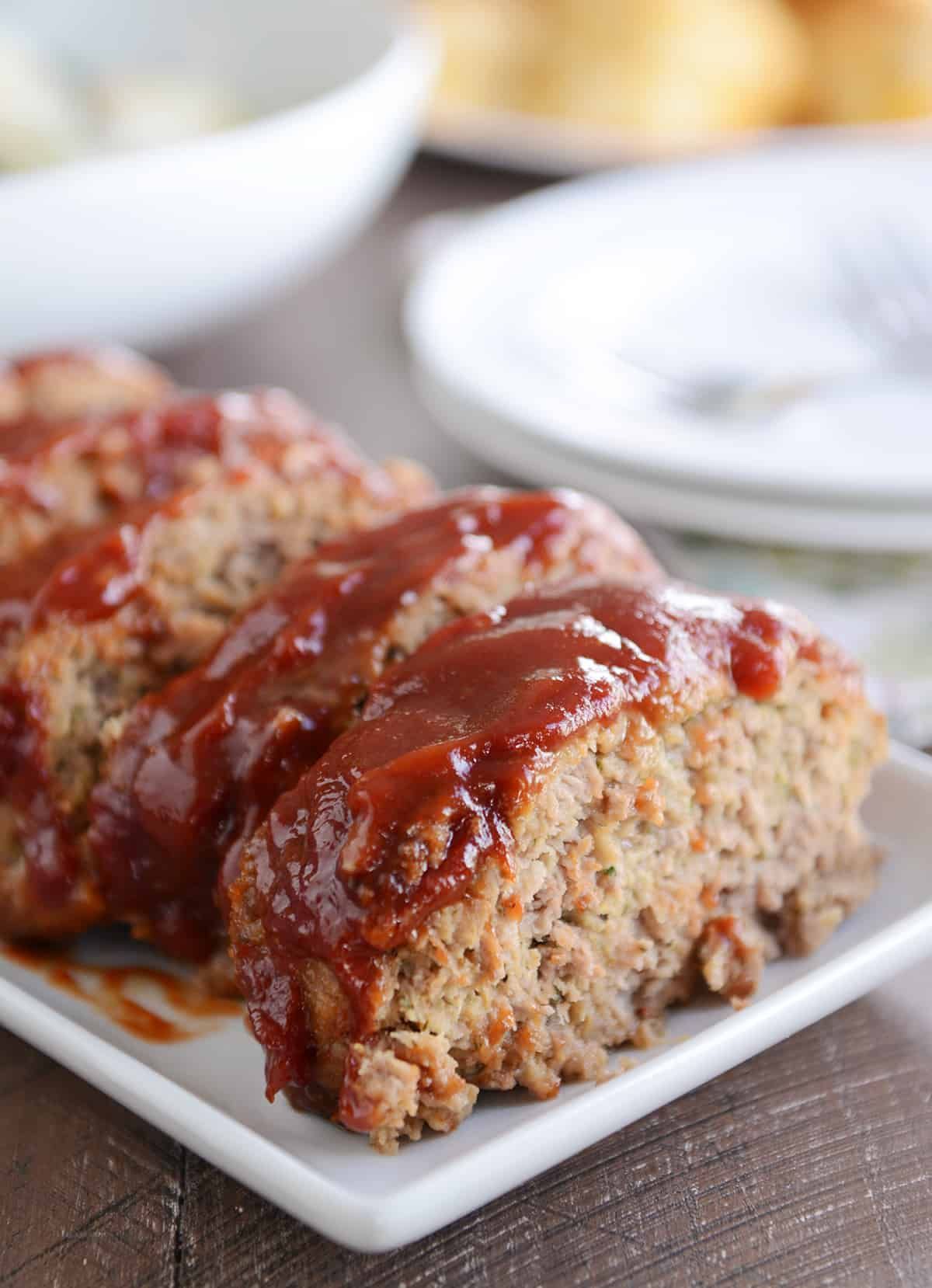 Delicious glazed meatloaf